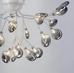 Каскадная потолочная люстра на 36 плафонов в белом Line.F Цвет плафона Прозрачный