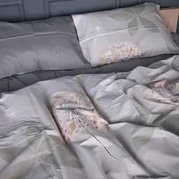 Наволочка MirSon Сатин 22-1391 Dandelion Dreams 50х70 см жовто-сіра (2200010563986) - мініатюра 5