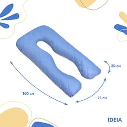 Подушка Ideia П-подібна для сну та відпочинку стьобана ТМ 140х75х20 см з наволочкою на блискавці 8-33724*003 - мініатюра 4
