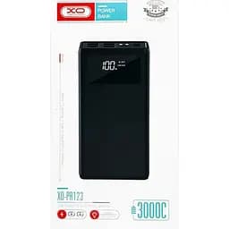 Зовнішній акумулятор XO PR123 30000mAh 22.5W Black 00000015191 [127707] - мініатюра 3