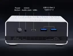 Неттоп Chuwi UBox, White/Black, Ryzen 5 6600H (6x3.3-4.5 GHz), 16Gb Windows 11 Pro, кріплення VESA у комплекті (CWI604) - мініатюра 3