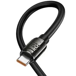 Дата кабель Hoco U143 Joy USB to Type-C 5A 1.2 м Black - мініатюра 6