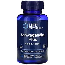 Ашваганда Плюс Life Extension 60 вегетарианских капсул