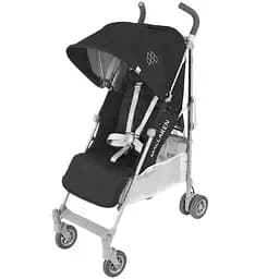 Коляска-трость Maclaren Quest Black Silver черная (WD1G040092)