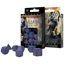 Набор кубиков Wizard Dark-blue & orange Dice Set , 7 шт. (SWIZ90)