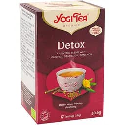 Чай трав’яний Yogi Tea Detox з прянощами органічний, 17 пакетиків