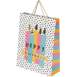 Пакет подарунковий Свічки DW0510X25 Різнокольоровий