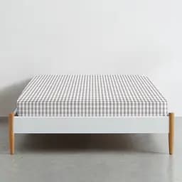 Простирадло Cosas на резинці 90х200 taupe check, кварц (TaupeCheck_90x200x20) - мініатюра 3