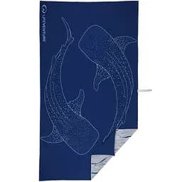 Рушник Lifeventure Soft Fibre Printed Giant Синий-Белый