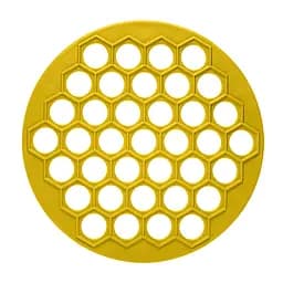 Пластикова пельменниця (форма для приготування пельменів) Ø 26 см Жовтий 84635