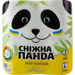 Двошаровий туалетний папір Сніжна Панда Арома, 4 рулони