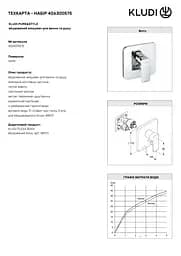 Душова система прихованого монтажу Kludi Pure&Style 406300575 - мініатюра 4