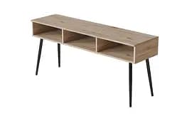Тумба під телевізор Кентуккі Ferrum-decor 45x139x38 Чорний метал ДСП Дуб Сан-Марино 16 мм (FRD-106732) - мініатюра 5