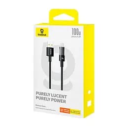 Кабель Baseus Gem Fast-Charging Data Cable USB to USB-C 100W/6A 1 м - мініатюра 2