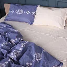 Простирадло MirSon Сатин 22-1394 Vintage Filigree 150х220 см (2200010564723)