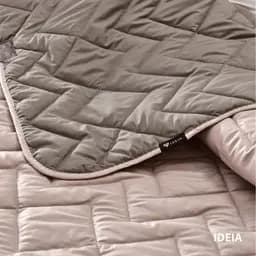 Покривало Ideia Izzi двостороннє 240х260 см сіро-бежеве (8-34587) - мініатюра 4