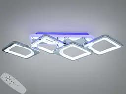 Стельова LED-люстра Diasha серія 8060 золота 70 Вт