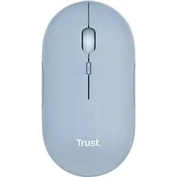 Компьютерная мышь Trust Puck Rechargeable Ultra-Thin BT/WL Silent синий teh0014005