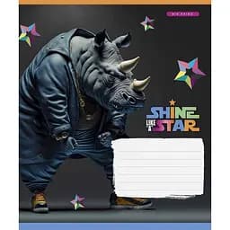 Зошит учнівський "Dance star" 018-3276K-2 в клітинку, 18 аркушів