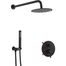 Душова система прихованого монтажу Kroner KRP Edelstahl Klassisch - SCH082 CV029974, Чорний матовий