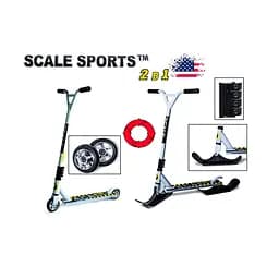 Самокат трюковий - снігокат 2 в 1 Scale Sports 84х53х11 см Білий 000283535 - мініатюра 2