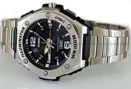 Чоловічі сталеві наручний годинник Casio оригінал Японія Collection MWA-100HD-1AVEF зі сталевим браслетом - мініатюра 2