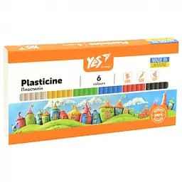 Пластилин Yes Orange Line, 6 цветов, 120 г
