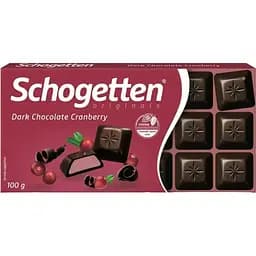 Шоколад темний Schogetten Dark Chocolate Cranberry 100 г