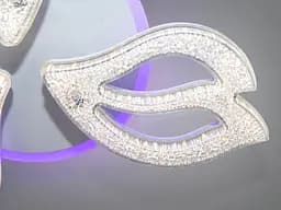 Сучасна LED-люстра Diasha 25100/3WH LED 3color біла 52 Вт з пультом і димером - мініатюра 5