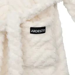 Халат жіночий Ardesto Zigzag розмір L/XL білий (ART2120LWL) - мініатюра 3