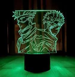 Нічник-світильник 3D Годжо Сатору і Итадори Юджі 3DTOYSLAMP 19х16 см osv0001609