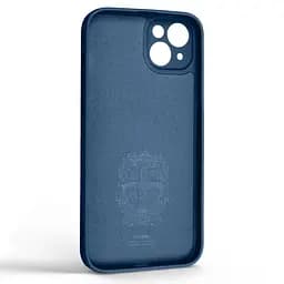 Силиконовый чехол для Apple iPhone 14 Plus, Icon Ring, синий, панель-накладка, с кольцом-подставкой на 360°, противоударный, возможность использования магнитных держателей, ArmorStandart (ARM68698) - мініатюра 2
