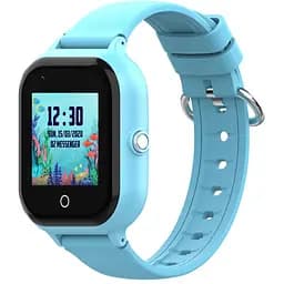 Умные детские смарт часы-телефон Wonlex KT24 4G WI-FI GPS SIM Blue (17009-hbr)