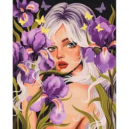 Картина за номерами на підрамнику Brushme Квіткова мольфарка Каріна Зіміна