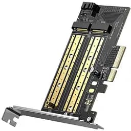 Контроллер плата расширения Ugreen CM302 M.2 M-Key+M.2 B-Key to PCI-E 3.0 х 4 Expansion Card (70504)