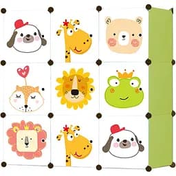 Модульна шафа-органайзер Leobert Kids для дитячих іграшок зелений