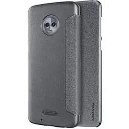 Чохол-книжка Nillkin Sparkle Leather Case Motorola Moto G6 Black - мініатюра 7
