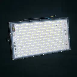 Світильник світлодіодний вуличний 200W, прожектор 216 LED, чорний, від мережі 220В - мініатюра 2