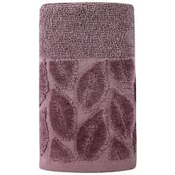 Рушник махровий Soho Leaves Purple бавовна 30х50 см (30*50 Leaves Purp) - мініатюра 2