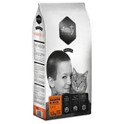 Сухий корм для котів з лососем та рисом Amity SalmonaeRice 1,5 кг