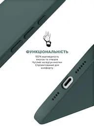 Силиконовый чехол с MagSafe для Apple iPhone 16 Pro Max, ICON2 MagCase, зеленый, противоударный, панель с мягкой подкладкой, защита всего корпуса, поддержка беспроводной зарядки, совместим с защитными стеклами и пленками, ArmorStandart (ARM81323) - мініатюра 4