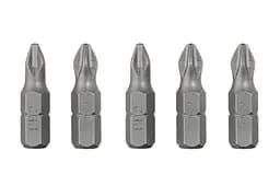 Біта викруткова Intertool насадка хрестоподібна PH2 x 25 мм Storm в упаковці 5шт - мініатюра 3