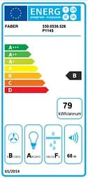 Витяжка Faber похила 80 см 1219 м3г Steelmax Ev8 Led Bk A80 чорний+нержавіюча сталь - мініатюра 4