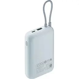 Портативна батарея Xiaomi Power Bank 10000 mAh 22.5W Integrated Cable Blue (BHR9073GL) - мініатюра 3