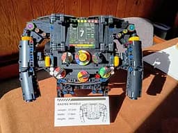 Конструктор руль Ferrari steering wheel симулятор керма суперкара гоночного автомобіля для дітей та дорослих, 833 деталі - мініатюра 9