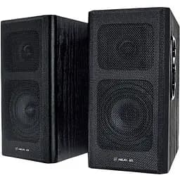 Колонки 2.0 Real-El S-250 Black, 2 x 10 Вт, МДФ, живлення від мережі 220V, керування збоку (S-250)