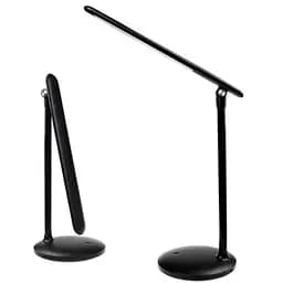 Лампа настольная ColorWay, Black, со встроенным аккумулятором, USB, сенсорное управление, 36 LED, 300 лм, 3200K/4300K/6500K, 1800 mAh (CW-DL02B-B)