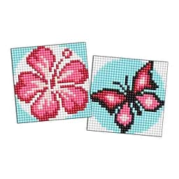 Алмазная мозаїка "Рожевий колір" Ідейка AMS1063 на самоклеючій основі 9x9 см