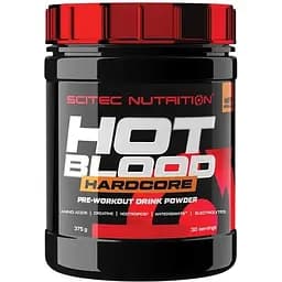 Предтренировочный комплекс Scitec Nutrition Hot Blood Hardcore Тропические фрукты 375 г
