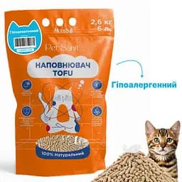 Наповнювач ModeS Tofu PetSanit гіпоалергенний 2.6 кг - мініатюра 2
